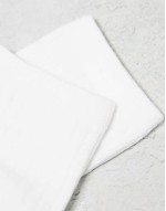 Bella 3-pack ribbed socks in white