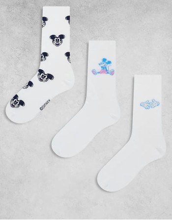 Disney Mickey Mouse 3 pack sock in multi