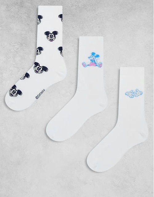 Disney Mickey Mouse 3 pack sock in multi