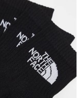 Simple Dome 3 pack logo ankle socks in black