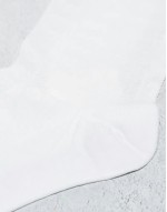 2 pack jaquard sock in white