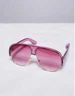 oversized aviator sunglasses in pink