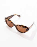 soft cat eye sunglasses in tortoiseshell