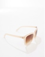 chunky frame sunglasses in mink