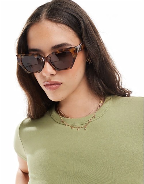Persei cateye sunglasses in tort