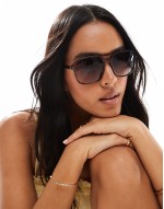 aviator sunglasses in tortoiseshell