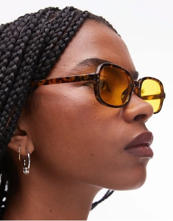Madeira round sunglasses in yellow tort