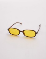 Madeira round sunglasses in yellow tort