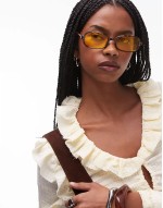 Madeira round sunglasses in yellow tort