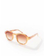 Zan square sunglasses in burnt amber