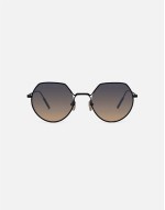 The Vietri hex metal sunglasses with gradient lens