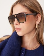 New aviator sunglasses in black